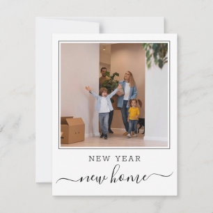 Neues Jahr, neues Zuhause Foto  Mitteilungskarte