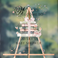 Neues Kapitel Anfängt Wildblume Babymädchen Dusche