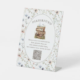 Neues Kapitel Babydusche Wildblume diaperture Sockelschild
