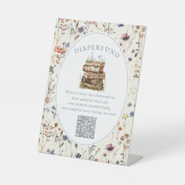 Neues Kapitel Babydusche Wildblume diaperture Sockelschild