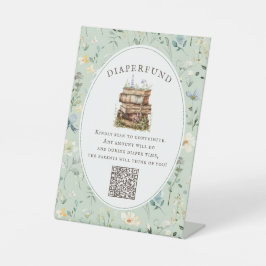 Neues Kapitel Babydusche Wildblume diaperture Sockelschild