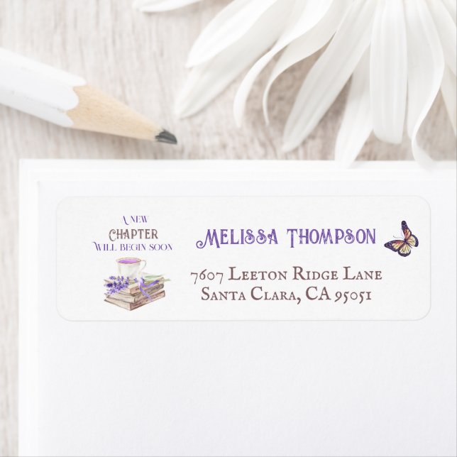 Neues Kapitel Beginnt bald Lavendel Bücher Kinderd (Insitu)