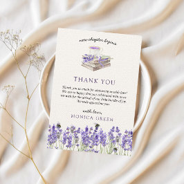 Neues Kapitel beginnt Bücher Lavender Girl Baby Du Dankeskarte
