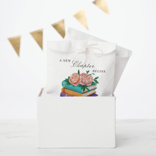 Neues Kapitel Beginnt Florale Hochzeitsfeier Geschenktütchen (Party)