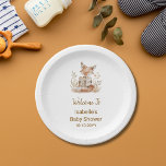 Neues Kapitel beginnt Fox Storybook Kinderdusche Pappteller<br><div class="desc">Eingebettet in eine Palette von sanften,  neutralen Tönen,  präsentiert unser Design eine liebliche Aquarellbilderin eines wertvollen Babyfox,  der in ein Geschichtenbuch-Abenteuer eingebettet ist. Nachrüstung von Schreibwaren und Party</div>