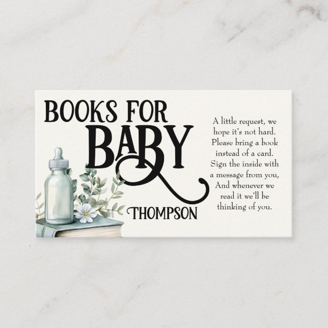 Neues Kapitel Beginnt Kinderdusche Vintage Wildblu Begleitkarte (Vorderseite)