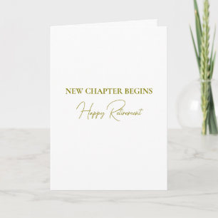 Neues Kapitel Beginnt Rentengeschenk Karte