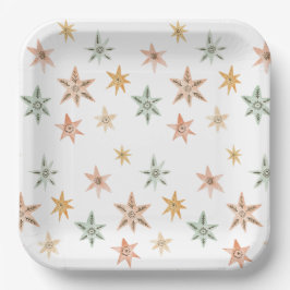 Neues Kapitel beginnt Storybook Baby Shower Stars Pappteller