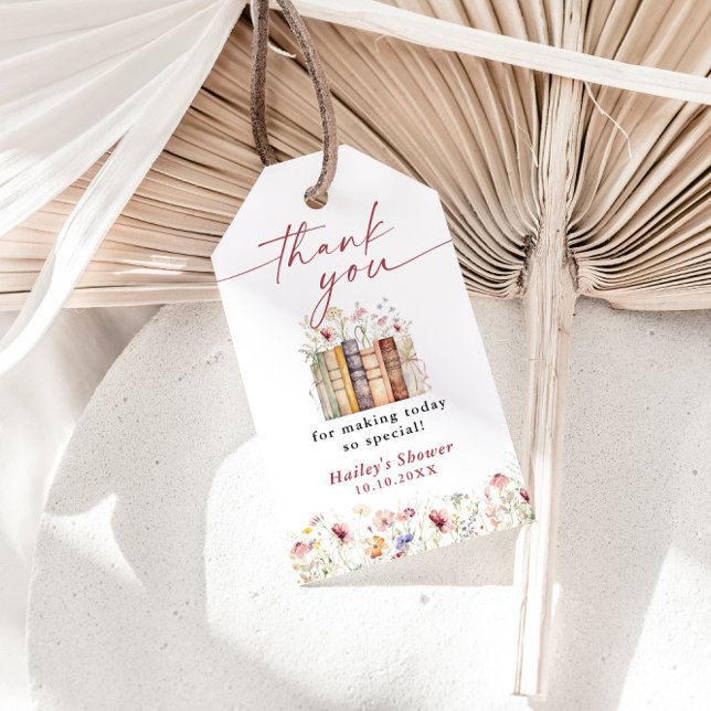 Neues Kapitel Beginnt Wildblume Brautparty Geschenkanhänger (Von Creator hochgeladen)