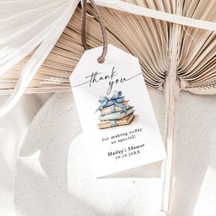 Neues Kapitel Beginnt Wildflower Baby Shower Geschenkanhänger