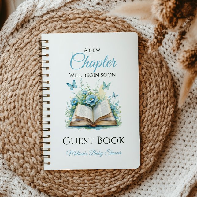 Neues Kapitel Boy Brunch Book Baby Shooting Gästeb Notizbuch (Von Creator hochgeladen)