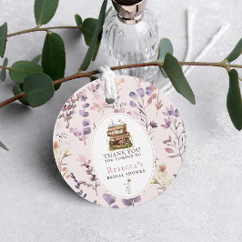 Neues Kapitel Brautparty Wasserfarbe, Wildblume Geschenkanhänger