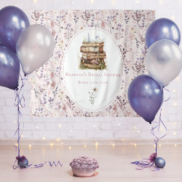 Neues Kapitel Brautparty Wildblume Hintergrund Wandteppich