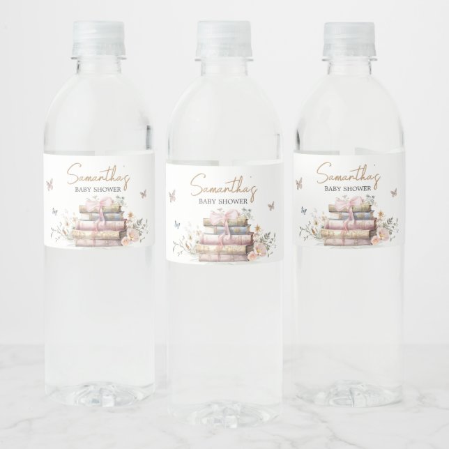 Neues Kapitel fängt Storybook Babydusche an (Flaschen)