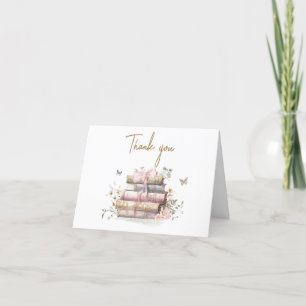 Neues Kapitel fängt Storybook Babydusche an Dankeskarte