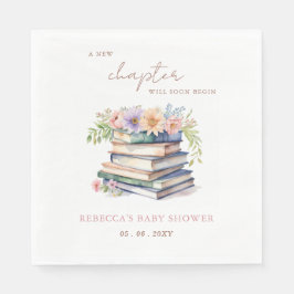 Neues Kapitel Geschichte Buch Gender Neutral Baby Serviette