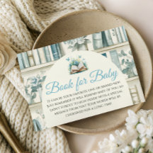 Neues Kapitel Jungen Bibliotheksbuch Baby Shower S