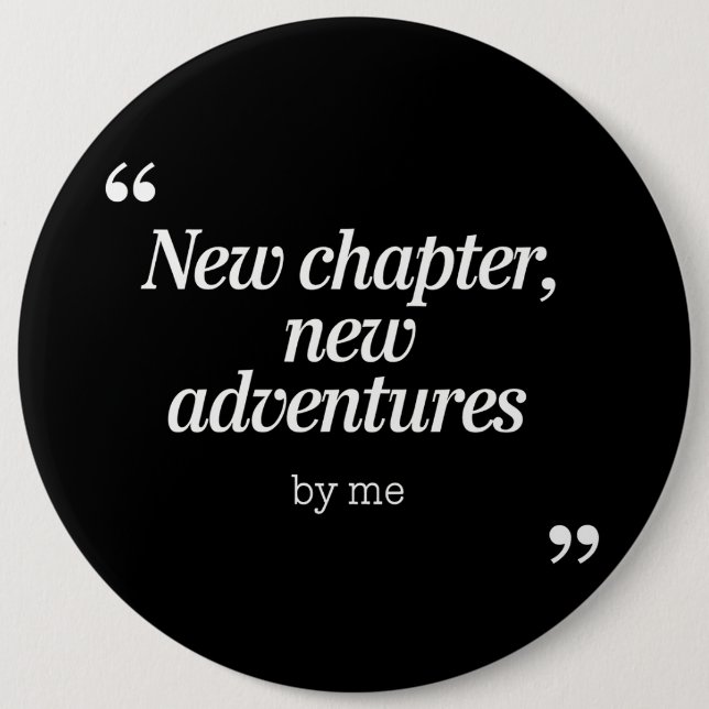 Neues Kapitel, Neues Adventures Design von mir Button (Vorderseite)