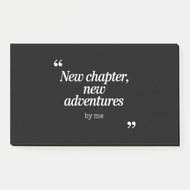 Neues Kapitel, Neues Adventures Design von mir Post-it Klebezettel (Vorderseite)