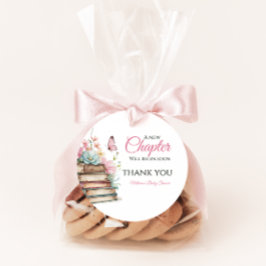 Neues Kapitel Pink Girl Storybook Kinderdusche Geschenkanhänger