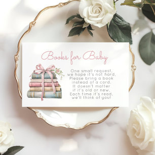 Neues Kapitel Rosa Bücher für Babytickets Begleitkarte