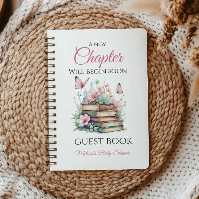 Neues Kapitel Rosa Storybook Gästebuch Kinderdusch Notizbuch (Von Creator hochgeladen)