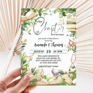 Neues Kapitel Storybook Kinderdusche Einladung