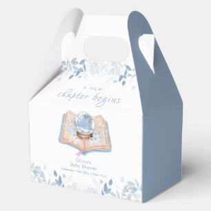 Neues Kapitel Winterflorales Schneeball-Baby-Showe Geschenkschachtel