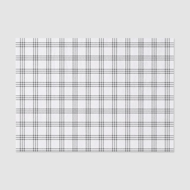 Neues Kariertes Zwirn- und Weißpapier Seidenpapier (Vorderseite)