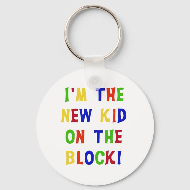 Neues Kid auf dem Block Schlüsselanhänger (Vorderseite)