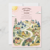 Neues Kid Heimat Wasserfarbe Pink Fall Baby Dusche