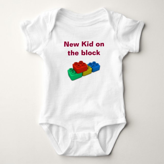 Neues Kind auf dem Säugling Strampler. Baby Strampler (Vorderseite)