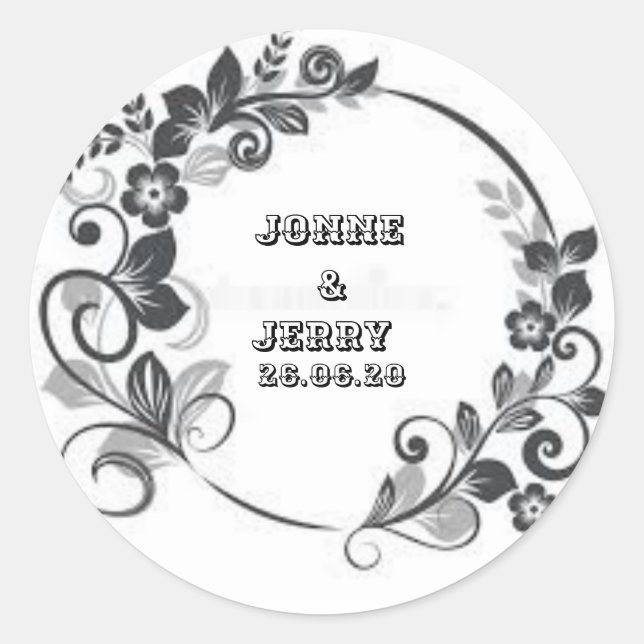 Neues klassisches Round-Sticker-Design Runder Aufkleber (Vorderseite)