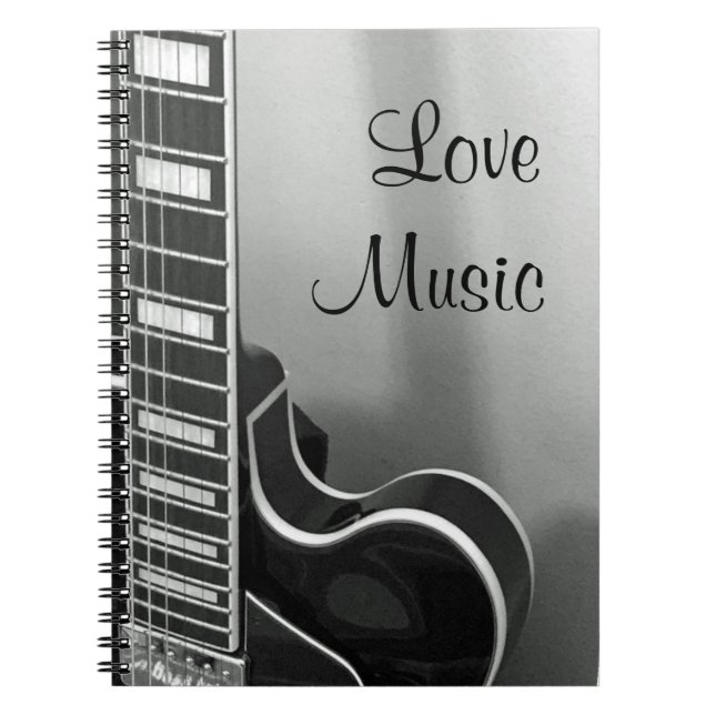 NEUES kundengerechtes Liebe-Musik-Notizbuch Notizblock (Vorderseite)