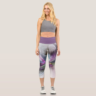 Neues Leben, buntes Abstraktes Fraktal Kunstfantas Capri Leggings