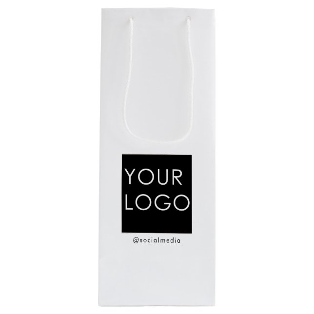 Neues Logo für Berufliche Unternehmen Geschenktüte Für Weinflaschen (Vorderseite)