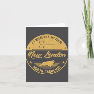 Neues London North Carolina Hier beginnt meine Ges Karte