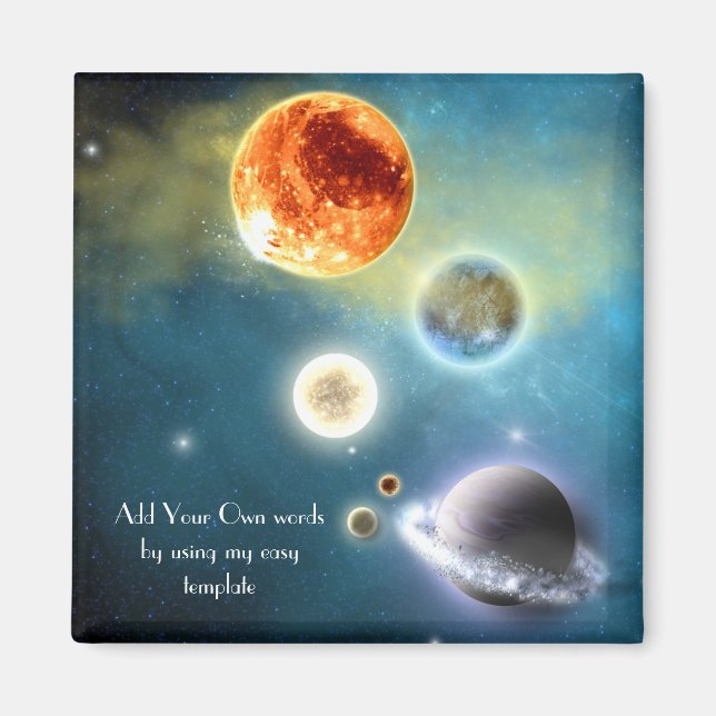 Neues Magnet für das Sonnensystem (Vorne)