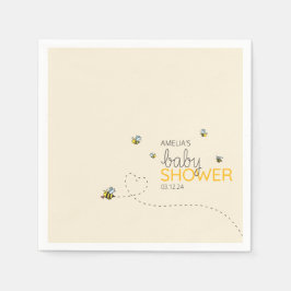 Neues Mama-to-Bee-Duschthema Serviette