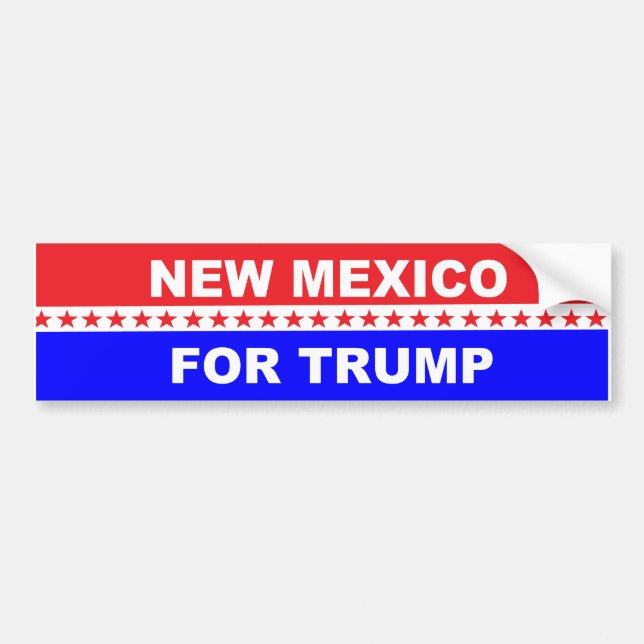 Neues Mexiko für Trump Autoaufkleber (Vorne)