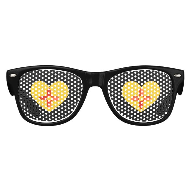 NEUES MEXIKO-HERZ-DESIGN - .pnng Sonnenbrille (Vorderseite)