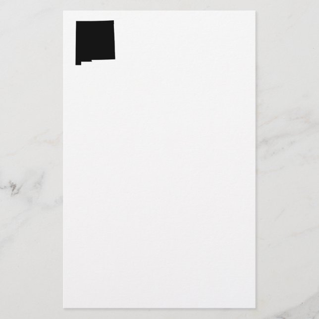 Neues Mexiko in Schwarz und Weiß Briefpapier (Vorderseite)
