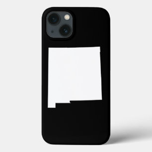 Neues Mexiko in Weiß und Schwarz iPhone 13 Hülle