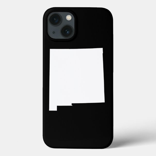 Neues Mexiko in Weiß und Schwarz Case-Mate iPhone Hülle (Rückseite)