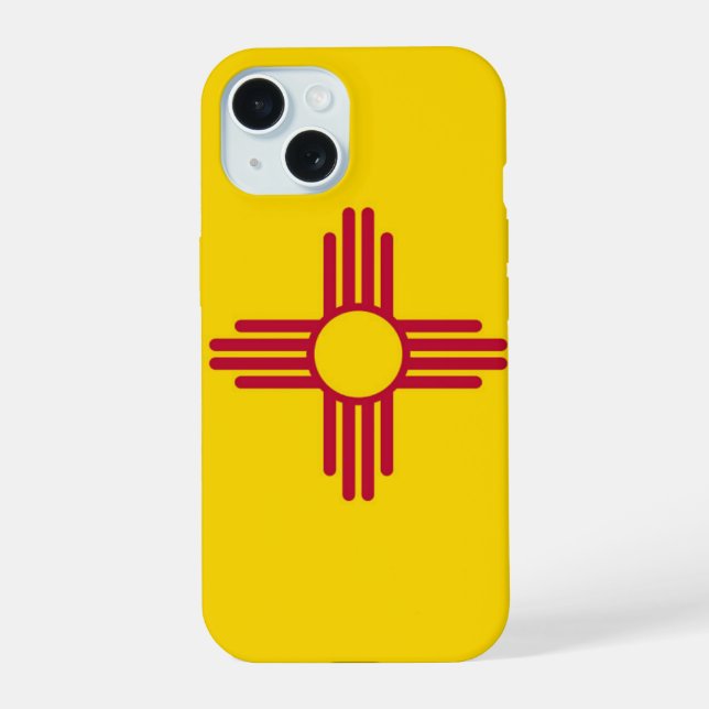 Neues Mexiko iPhone 15 Hülle (Rückseite)