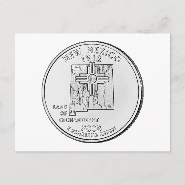 Neues Mexiko Postkarte (Vorderseite)
