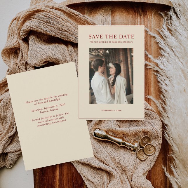 Neues Minimalistisches Foto 2026 Save The Date (Von Creator hochgeladen)