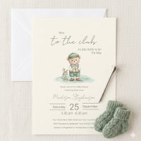 Neues Mitglied im Club Golfbär Baby Shower QR Code