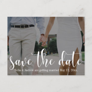 Neues, modernes Foto Typografie 30 1 Ankündigungspostkarte