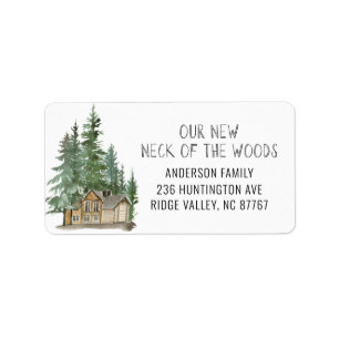 Neues Neck des neuen Adressetiketts Adressaufkleber